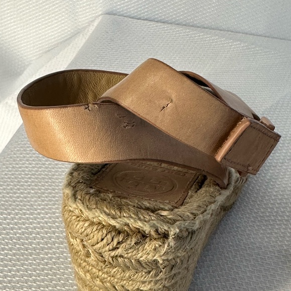 Tory Burch Beige Espadrille Wedges - Picture 5 of 9